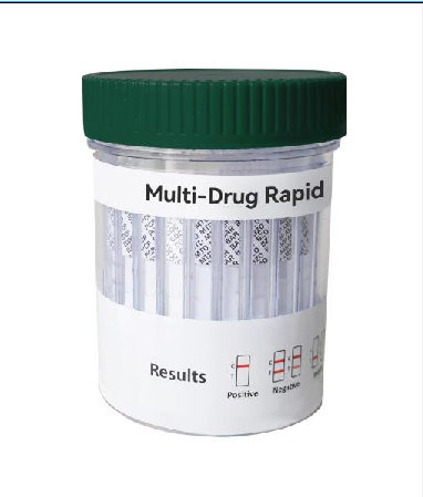 12‑Panel Multi-Drug Rapid Urine Test Cup - FDA 510(k) Cleared - 100/Case