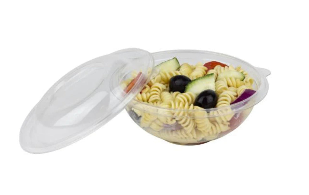 16 oz Dome PET Plastic Salad Bowl Lid (146mm) - 500 pcs