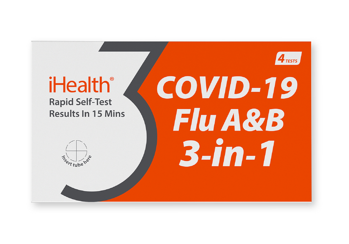 Sick/Recovery Grand Kit - Exam Gloves (Latex/Nitrile) + Holiday Loop Masks + Covid-19/3-in-1 Flu Test Kits + Wipes + Thermometer + Humidifier + Pill Box