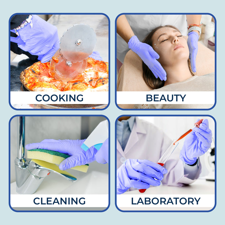 INTCO Touchflex Chemo Rated 4.3mil Nitrile Exam Gloves - Purple/Blue