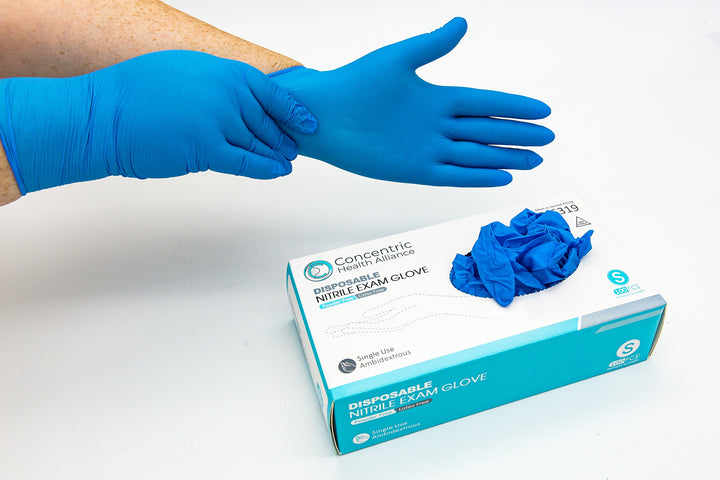 CHA Essential Nitrile Exam Gloves - Blue