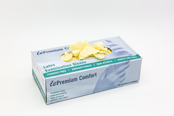 Lepremium Latex Exam Gloves - Powder Free