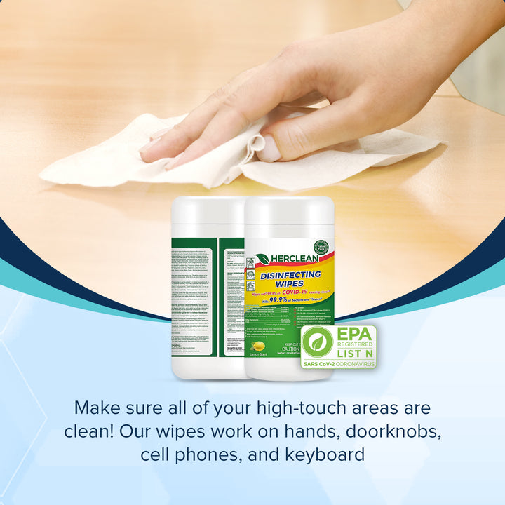 Disinfecting Wipes EPA List N | Case of 12