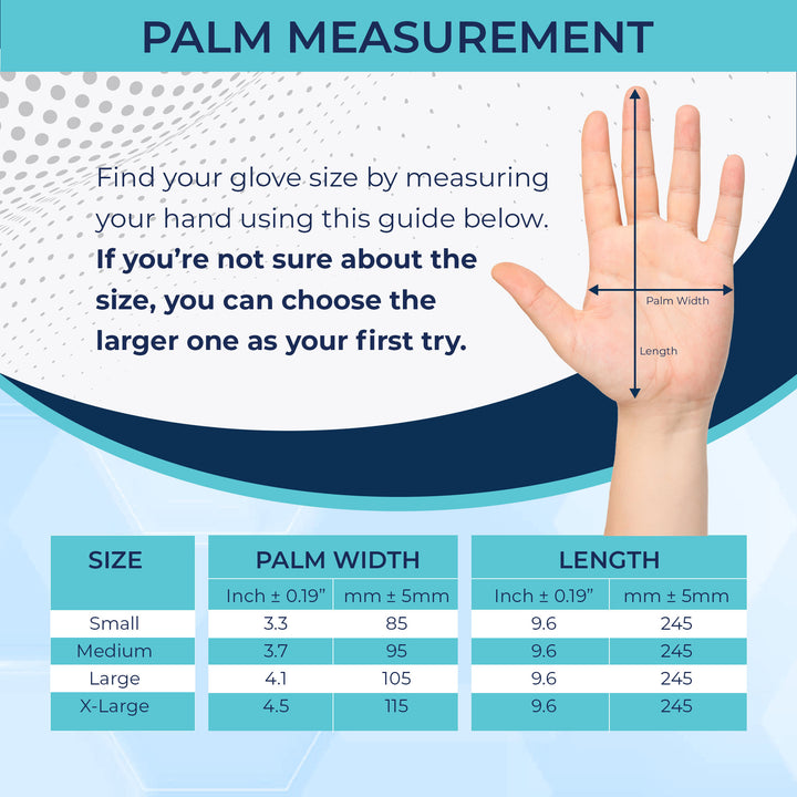 Lepremium Latex Exam Gloves - Powder Free