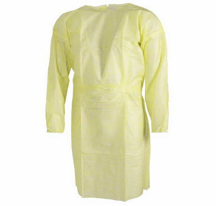 Vestido de aislamiento desechable AAMI Nivel 2 | Caso de 100