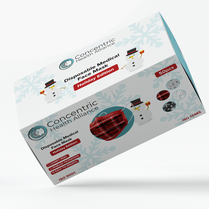 Designer Disposable 3-ply Loop Face Masks Level 1